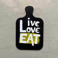 Live Love Eat Handpainted MDF Fridge Magnet – Handmade Kitchen Decor