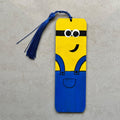 Handpainted Bookmark with Tassel – Cute Cartoon Character MDF Art Bookmark